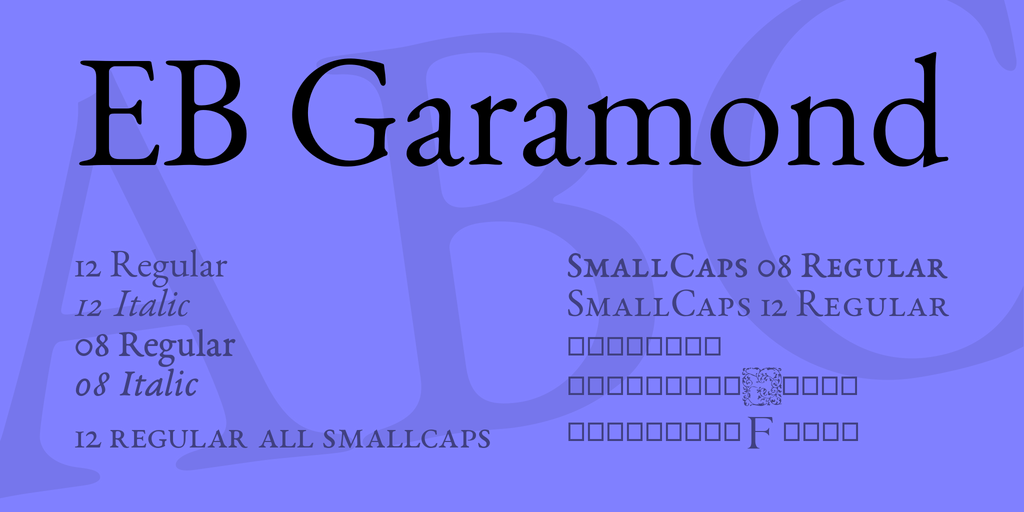 EB Garamond Font Family