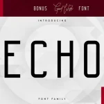 Echo 14 Font Family + Bonus - Fonte Grátis Echo 14 Font Family + Bonus