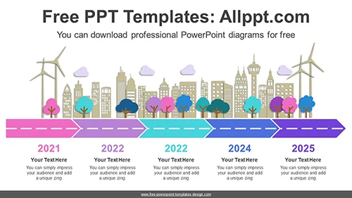 Eco-Friendly City Diagram Template