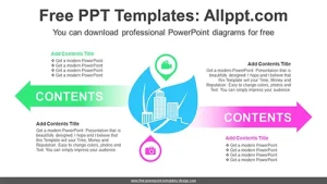 Eco-friendly City PowerPoint Diagram