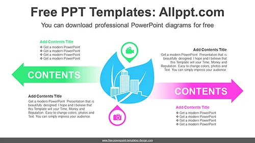 Eco-friendly City PowerPoint Diagram
