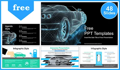 Eco Friendly Electric Car PowerPoint Templates