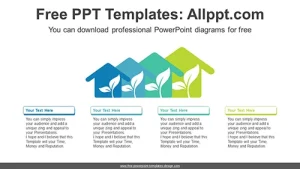 Eco-friendly House PowerPoint Diagram