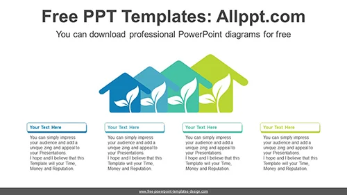 Eco-friendly House PowerPoint Diagram