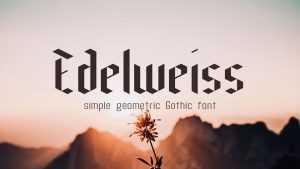 Edelweiss Font › Fontesk