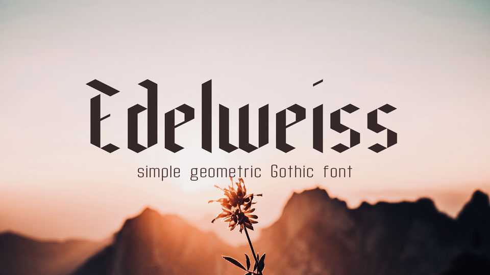 Edelweiss Font › Fontesk