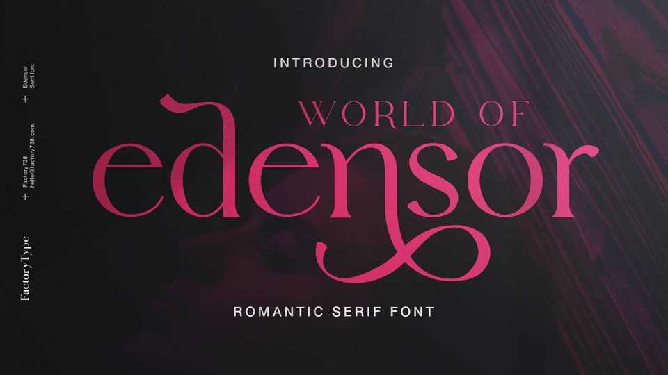 Edensor Font › Fontesk