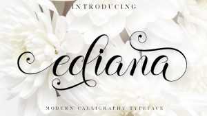 Ediana Script Font › Fontesk