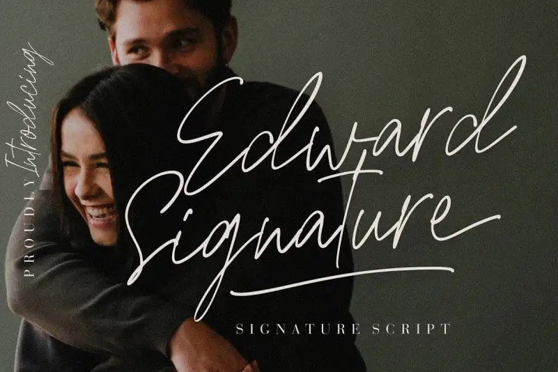Edward Signature Script Font