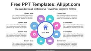Eight Petals PowerPoint Diagram