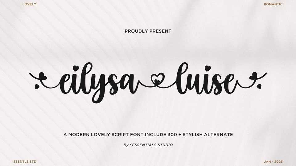 Eilysa Luise Font › Fontesk