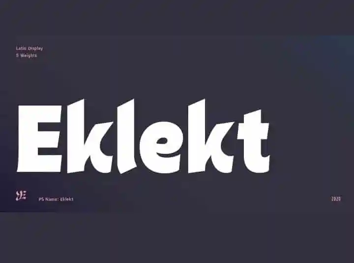 Eklekt Sans Serif Font