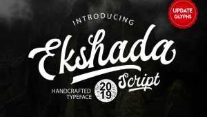 Ekshada Script Font › Fontesk
