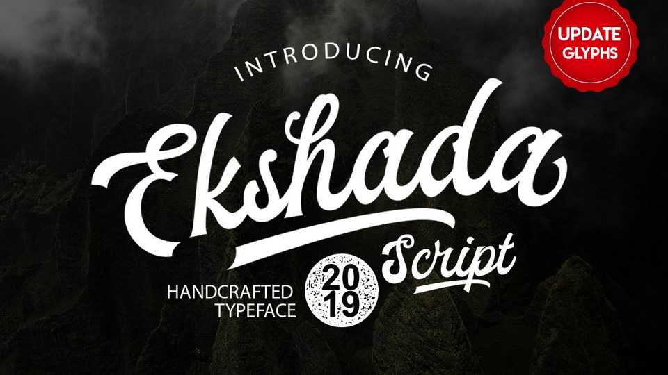 Ekshada Script Font › Fontesk