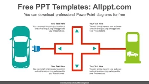 Electric Vehicle Charge PowerPoint Diagram