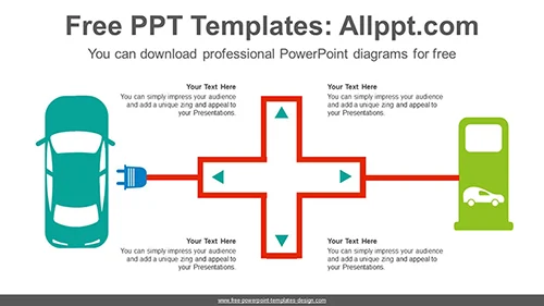 Electric Vehicle Charge PowerPoint Diagram