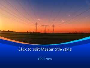 Electricity Grid PowerPoint Template