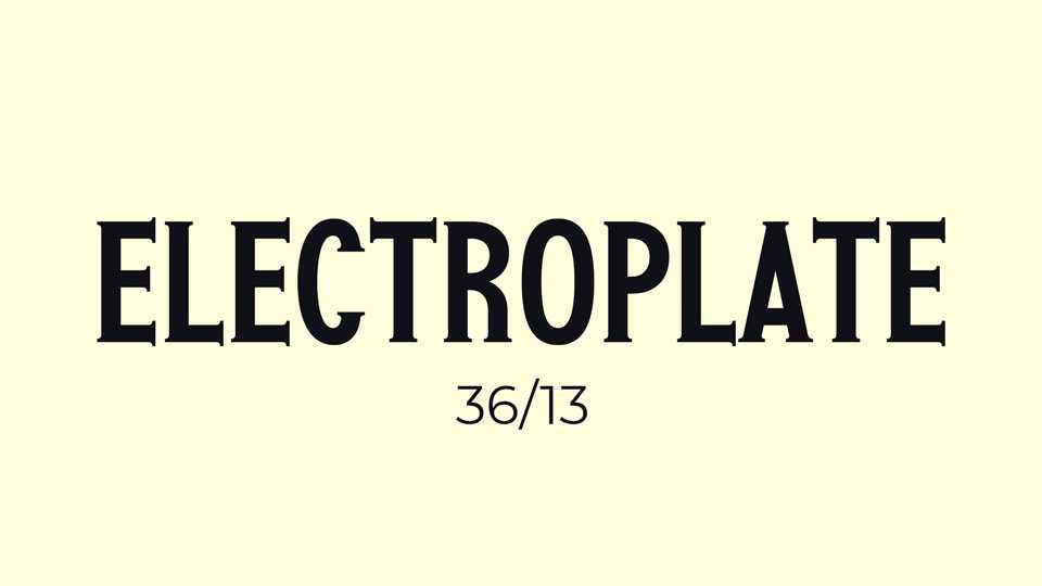 Electroplate Font Family › Fontesk