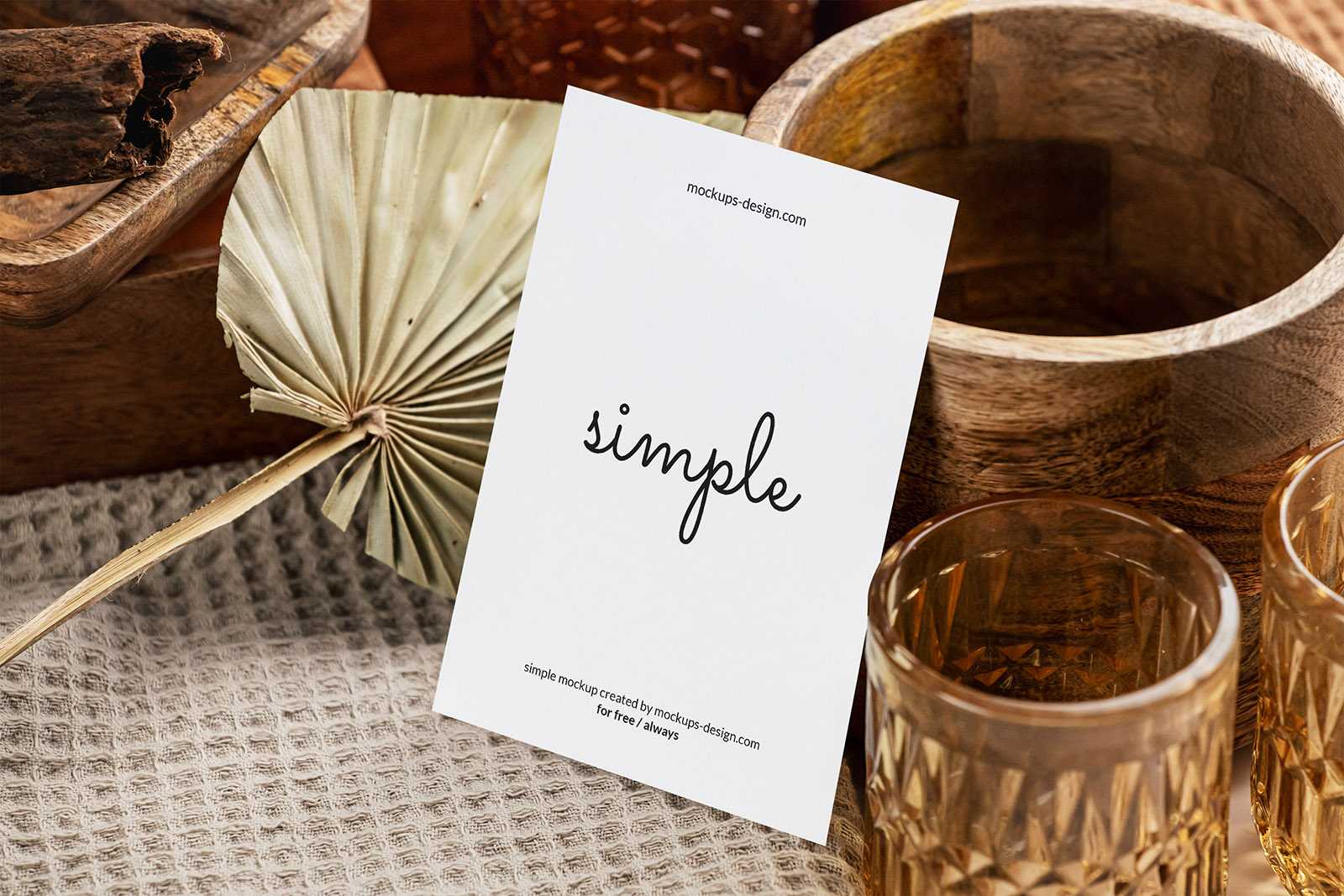 Elegant A6 flyer mockup