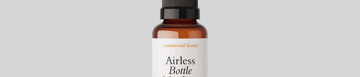 Elegant airless bottle mockup Elegant airless bottle mockup
