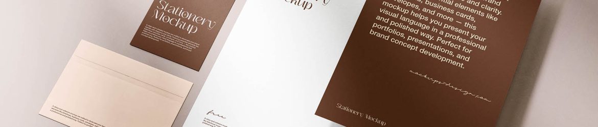 Elegant and elegant stationery mockup