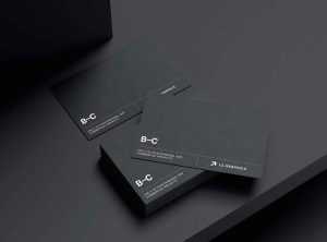 Elegant Business Cards Mockup (PSD)