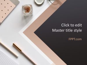 Elegant Desk PowerPoint Template