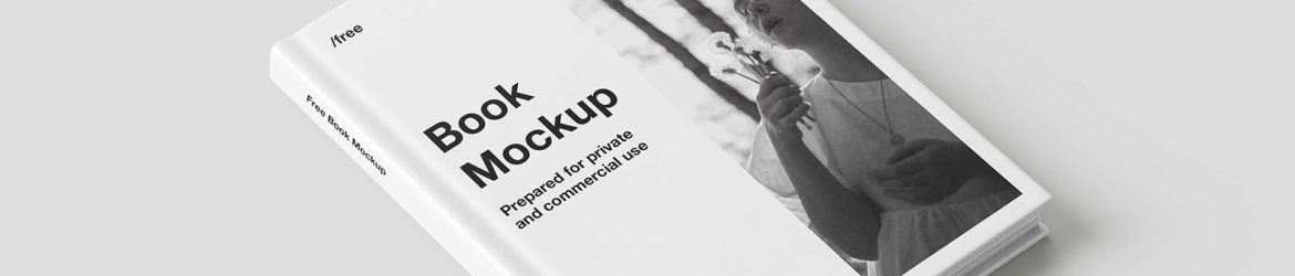 Elegant hardcover book mockup
