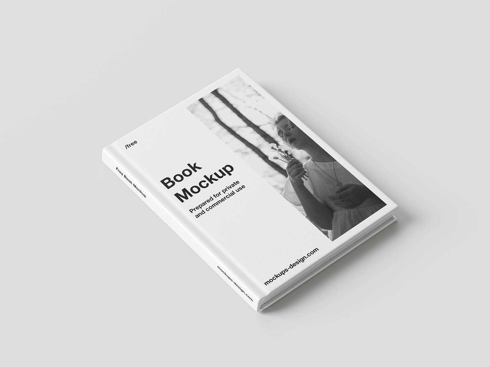 Elegant hardcover book mockup