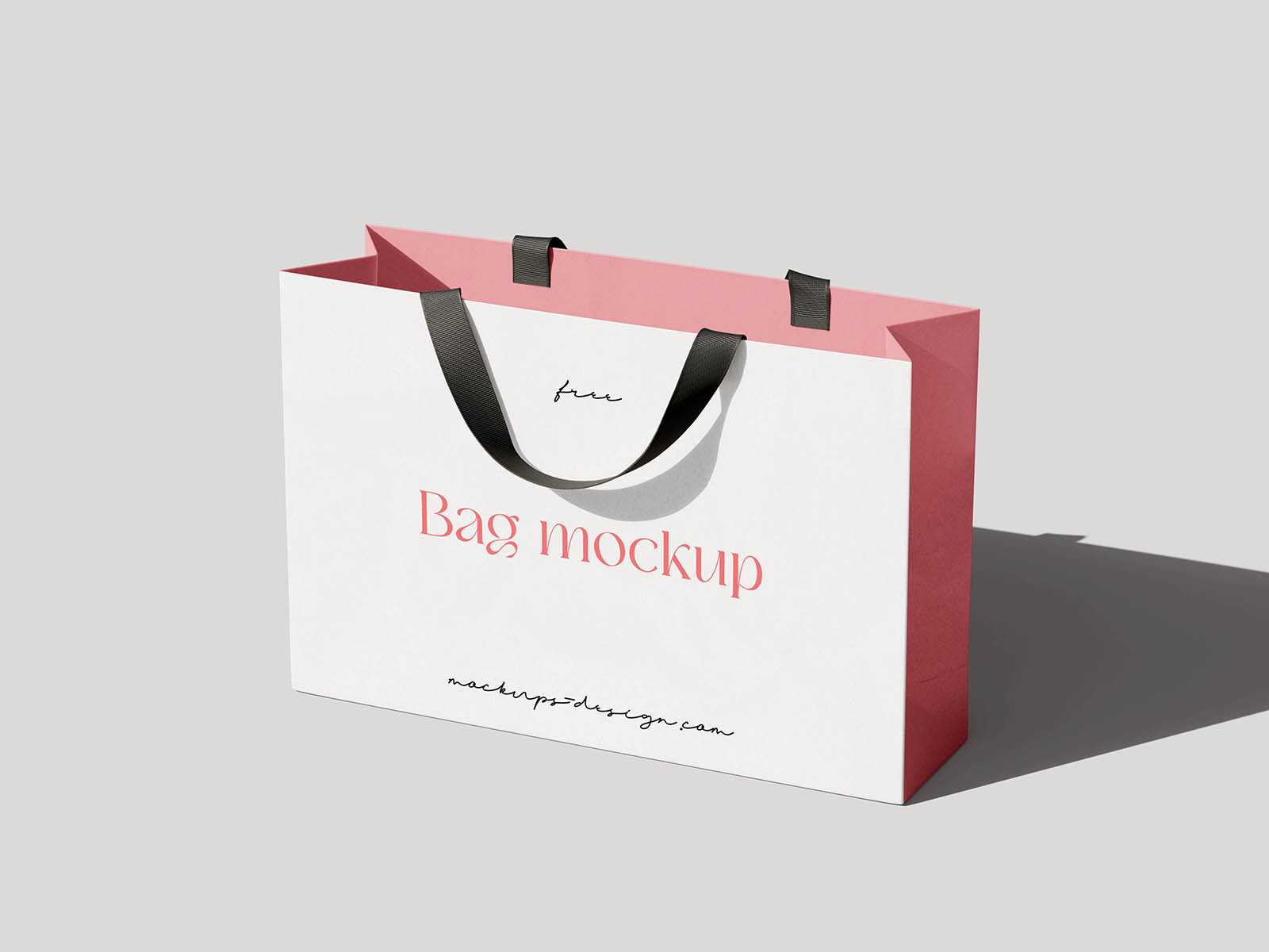 Elegant shopping bag mockup