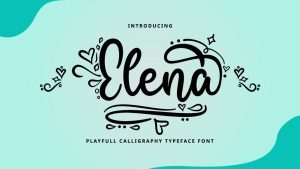 Elena Script Font › Fontesk