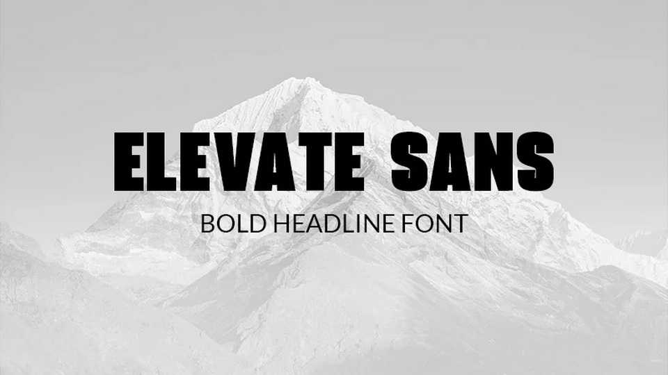 Elevate Sans Font › Fontesk