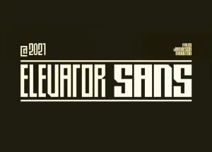 Elevator Sans Font
