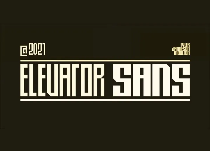 Elevator Sans Font