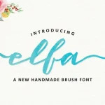 Elfa Brush Font - Fonte Grátis Elfa Brush Font