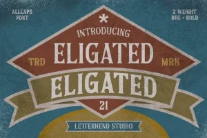 Eligated Font