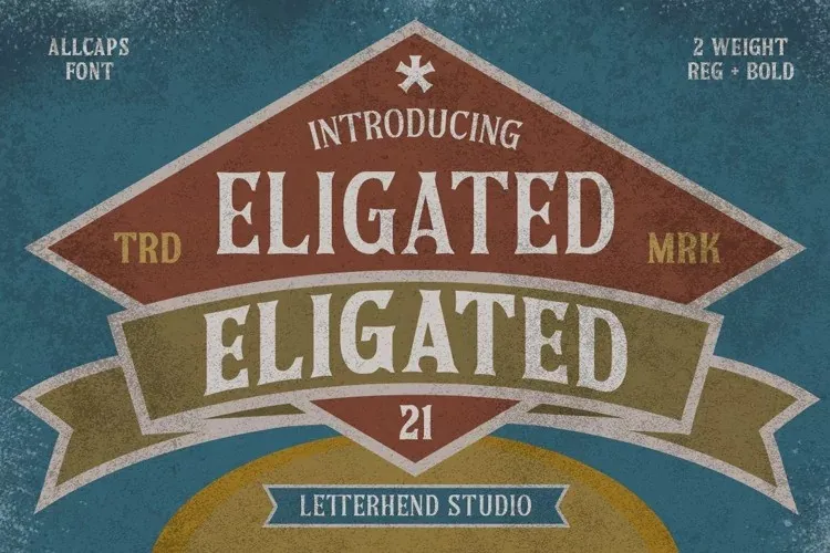 Eligated Font