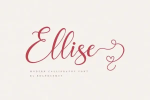 Ellise Calligraphy Font