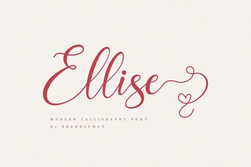 Ellise Calligraphy Font