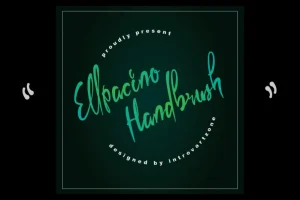 Ellpacino Handbrush Font