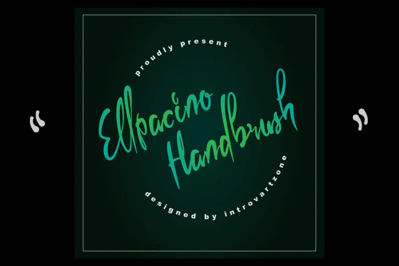 Ellpacino Handbrush Font
