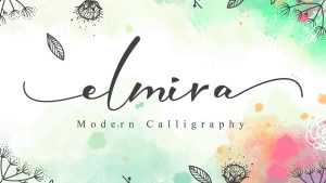 Elmira Script Font › Fontesk