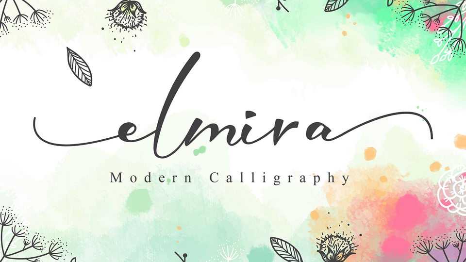Elmira Script Font › Fontesk