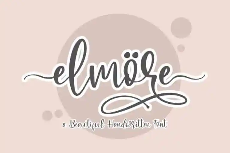 Elmore Calligraphy Font