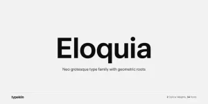 Eloquia Sans Serif Font