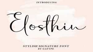 Elosthin Font › Fontesk