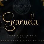 Emanuela Script Font - Fonte Grátis Emanuela Script Font