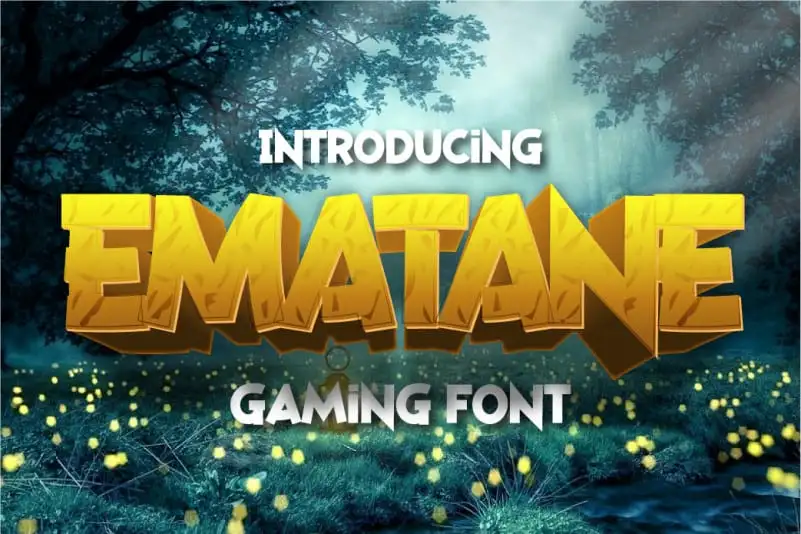Ematane Display Font