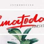Ematodas Brush Font