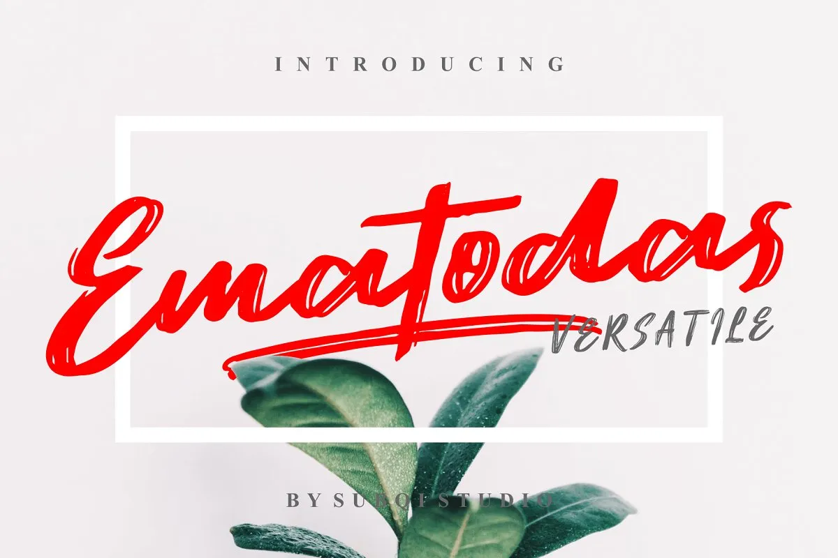 Ematodas Brush Font